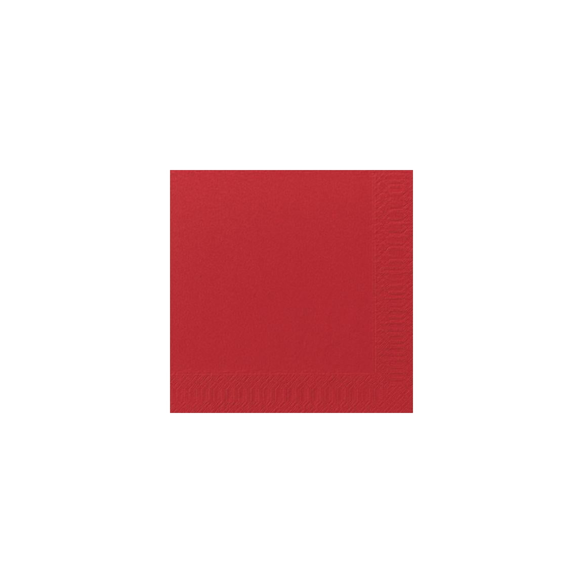 Napkin 3-ply 40x40cm red 125/pack