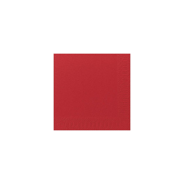Napkin 3-ply 40x40cm red 125/pack