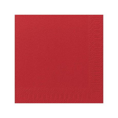 Napkin 3-ply 40x40cm red 125/pack