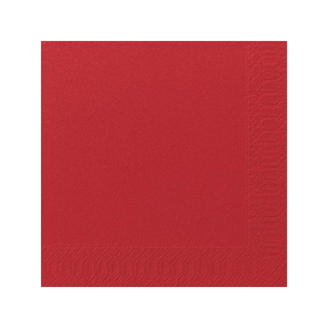 Napkin 3-ply 40x40cm red 125/pack