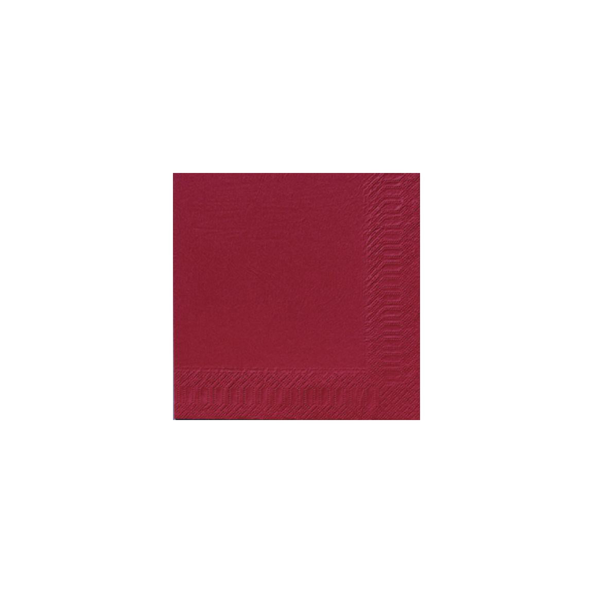 Napkin 3-ply 40x40cm burgundy 125/pack