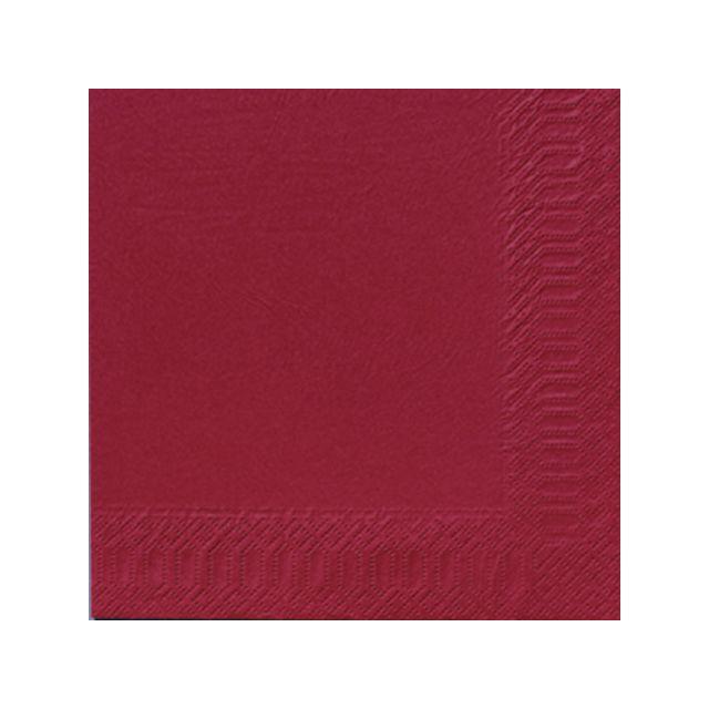 Napkin 3-ply 40x40cm burgundy 125/pack