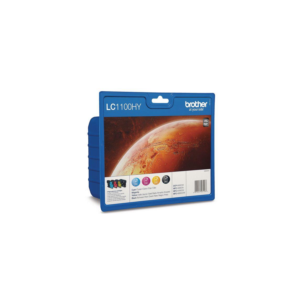 Ink cartridge BROTHER LC1100HY bk/c/m/y