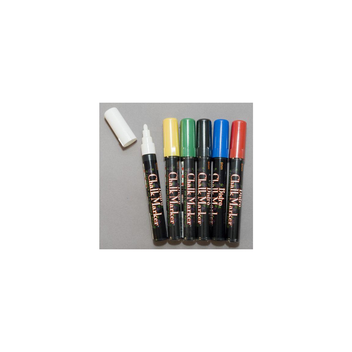 Marking pen MARVY Chalk Marker stand 6/pack