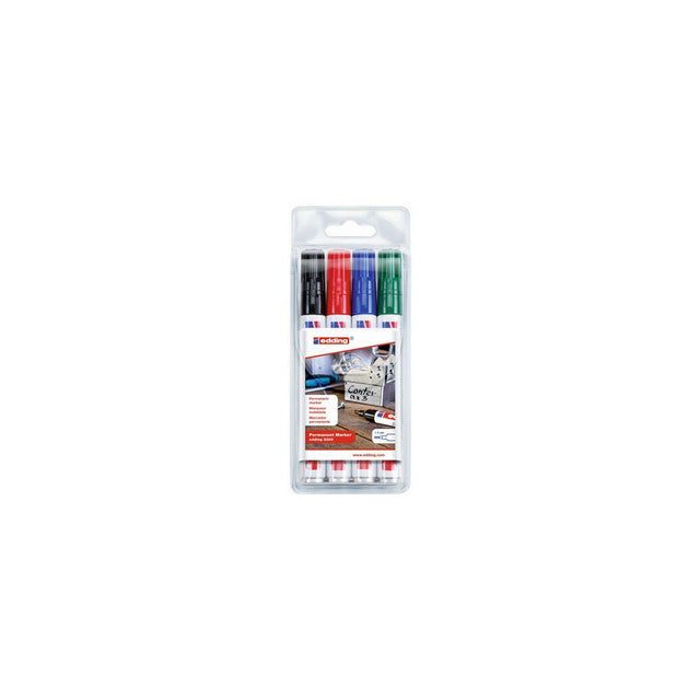 Marking pen EDDING 330 4 colours/pack