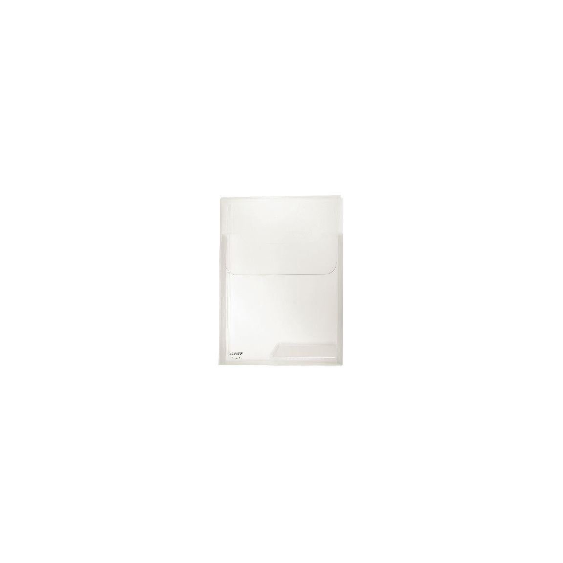 Combination folder LEITZ bellows A4 crystal clear 3/pc