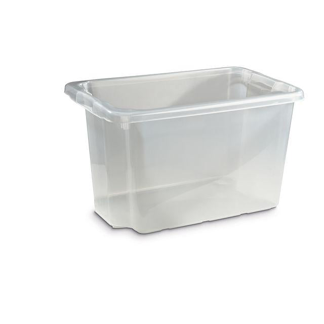 Storage box 55 L transparent