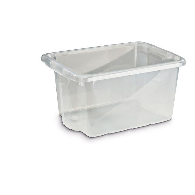 Storage box 33 L transparent