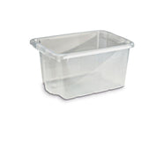 Storage box 33 L silver