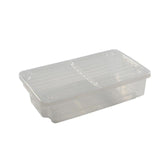Storage box with wheels and lid 55 L