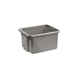 Storage box 15 L silver