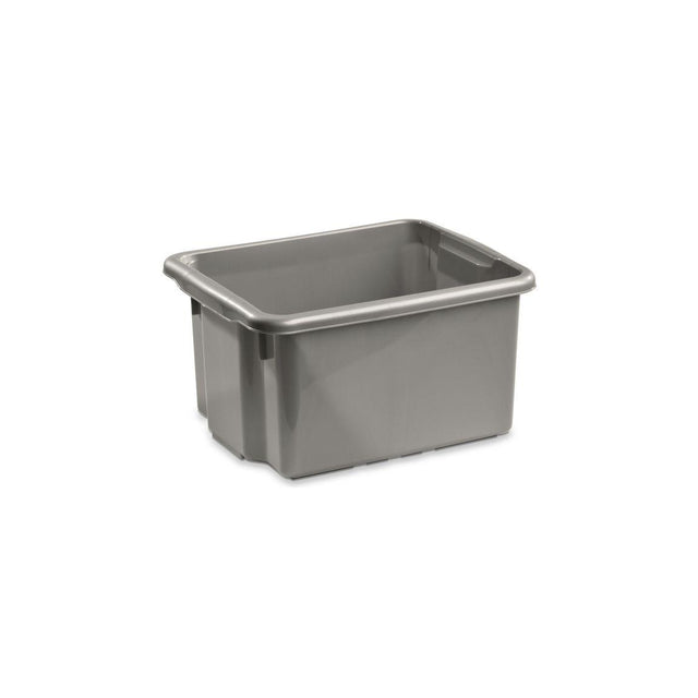 Storage box 15 L silver