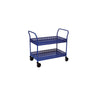 Rolling table 2 basket shelves blue