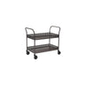 Rolling table 2 basket shelves black