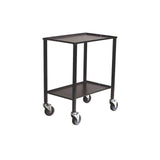 Rolling table 2 shelves anthracite grey