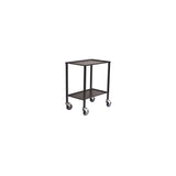 Rolling table 2 shelves anthracite grey