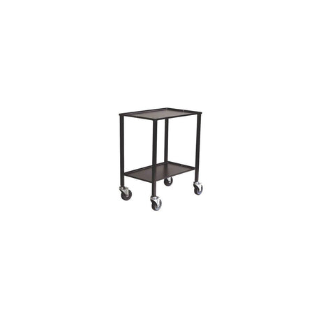 Rolling table 2 shelves anthracite grey