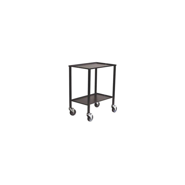 Rolling table 2 shelves anthracite grey