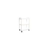 Table trolley 3 shelves white