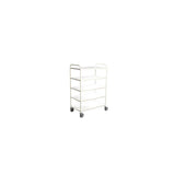 Table trolley 5 shelves white