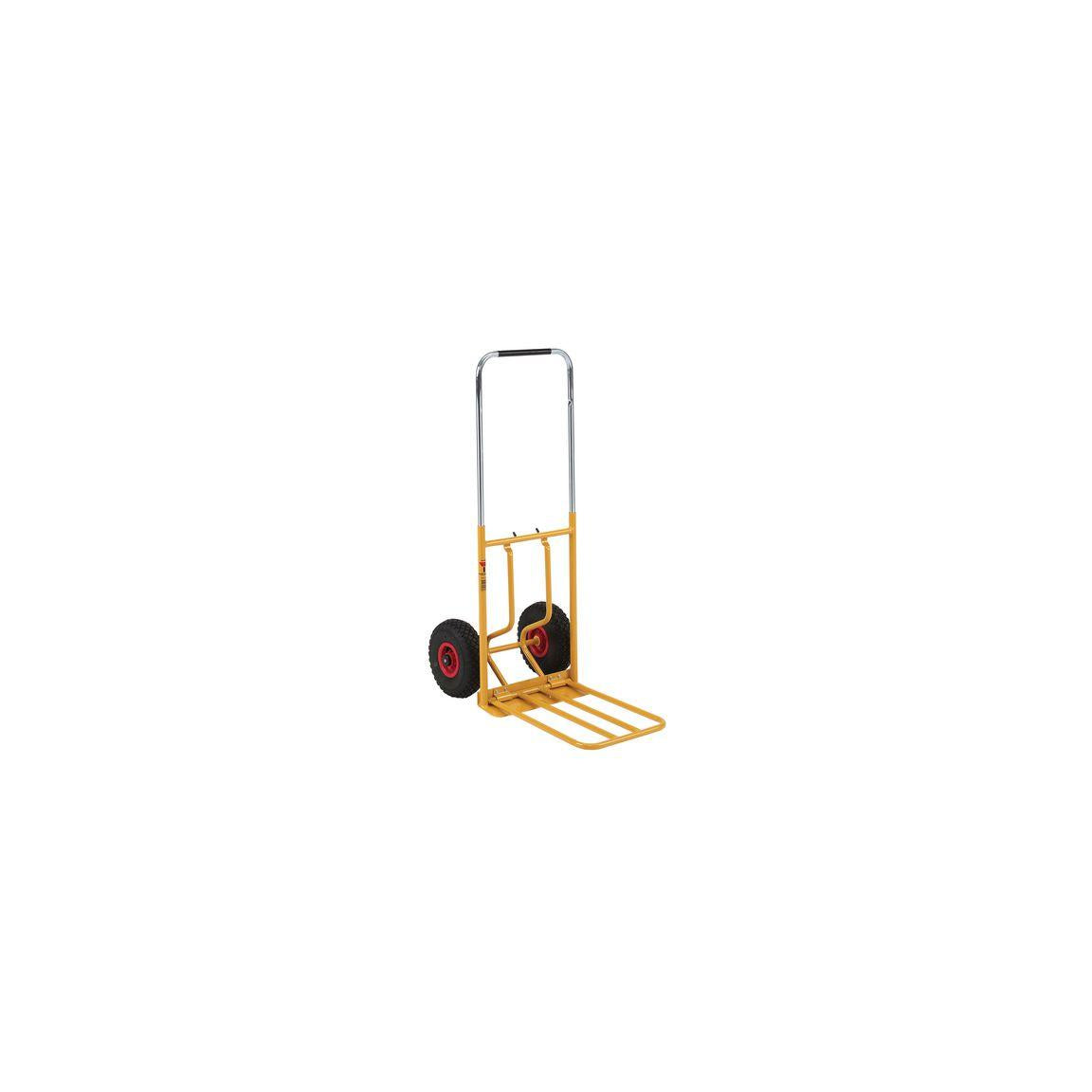 Luggage trolley pneumatic tyres collapsible
