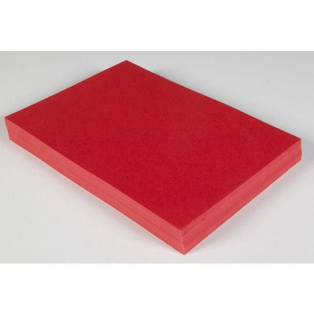 Decoration cardboard A4 red