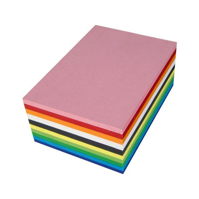 Cardboard A4 mix 180g 25 sheetsx10 colours