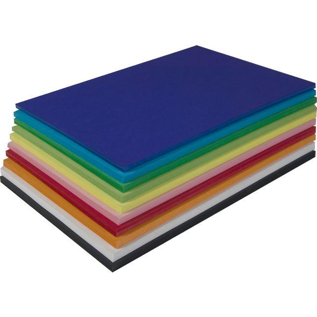Cardboard A3 mix 180g 10 sheetsx10 colours