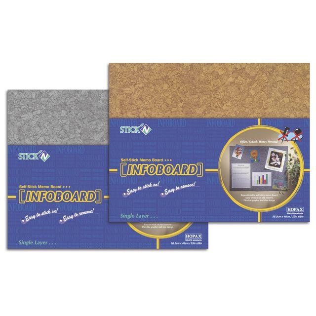 Notice board self-adhesive 46x58cm Brown