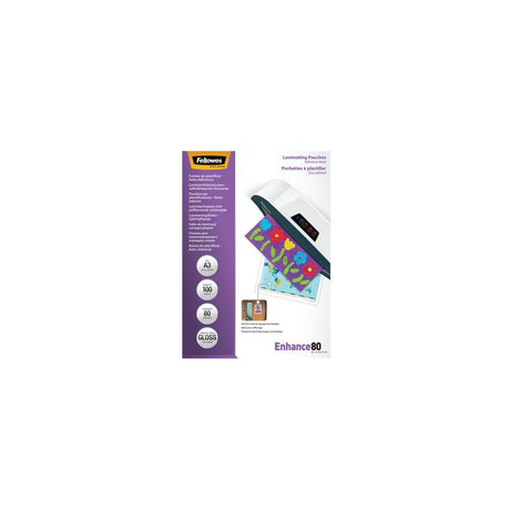 Laminate FELLOWES S-H A3 80mic kla 100/fp