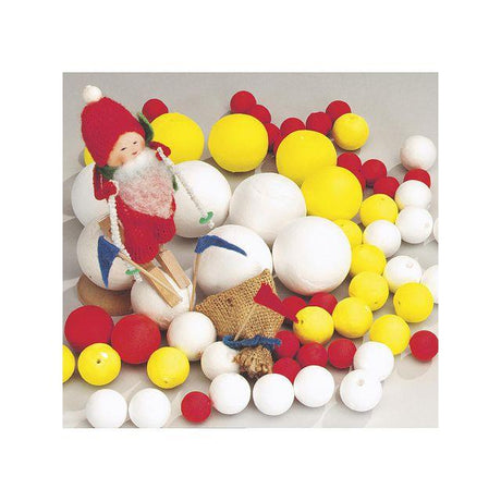 Paper balls 40mm white 25/pack
