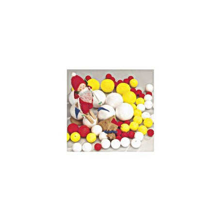 Paper balls 30mm red 50/pack