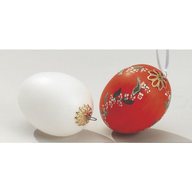 Plastic eggs white 25/pack