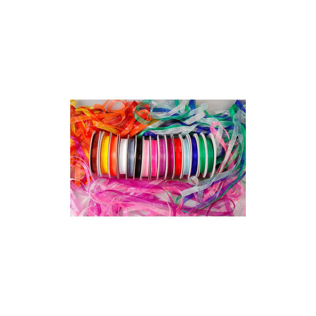 Organza ribbon 15 colours