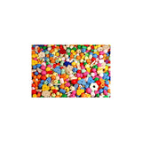 Wooden bead mix 750g pastel colours
