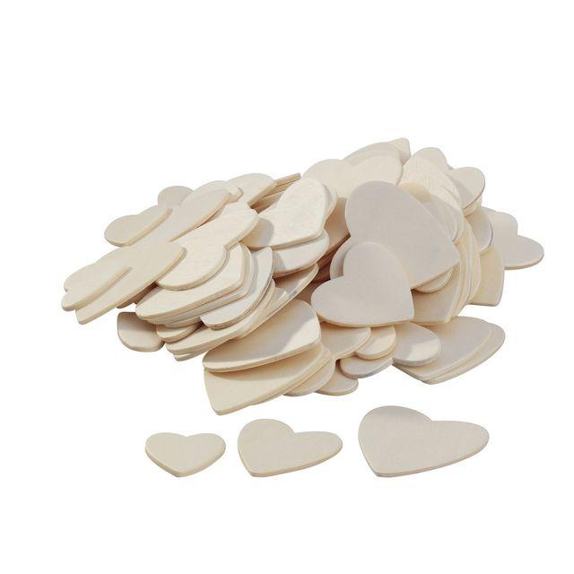 Wooden hearts 100/pack