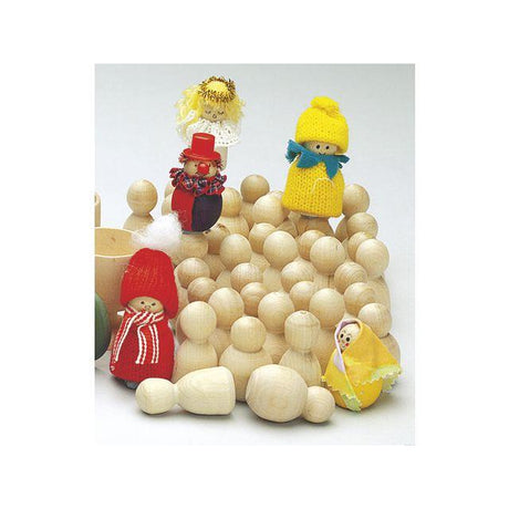 Wooden figures 50/pack