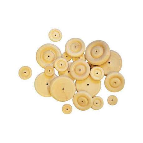Wooden wheel 34 mm 50/pc