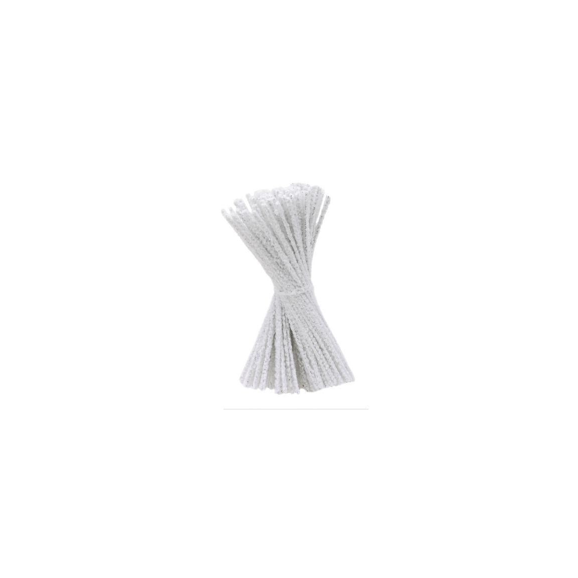 Pipe cleaner 15cm white 100/pack