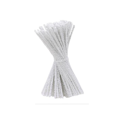 Pipe cleaner 15cm white 100/pack