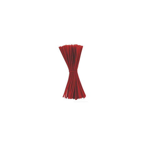 Pipe cleaners 30cm red 100/pack