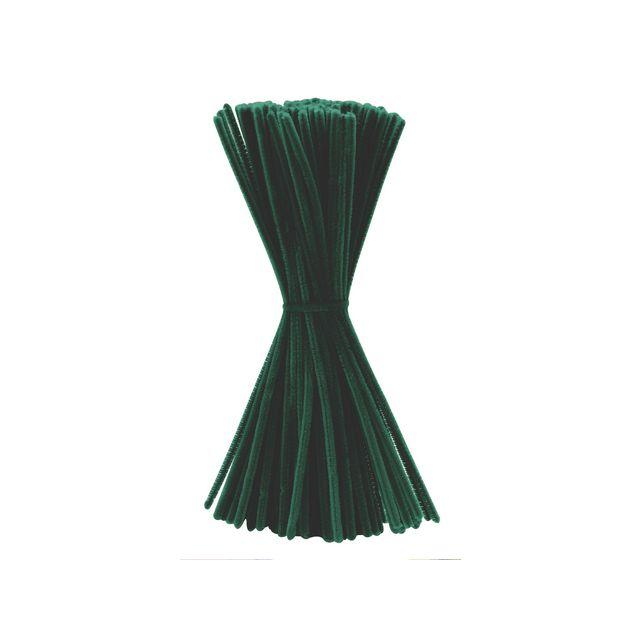 Pipe cleaners 30cm green 100/pack