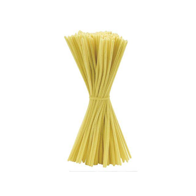 Pipe cleaners 30cm yellow 100/pack