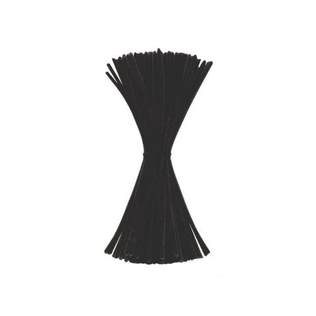 Pipe cleaners 30cm black 100/pc