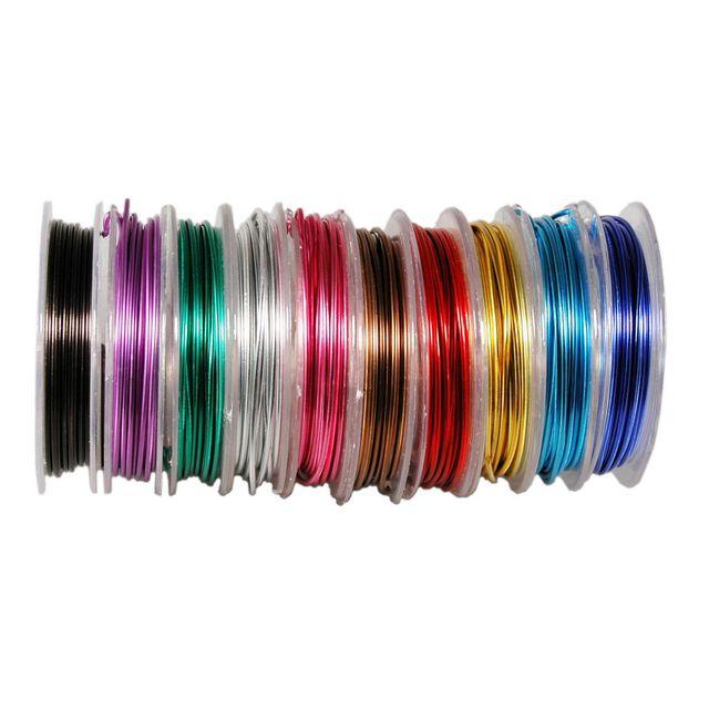Aluminium wire 3mx10 colours