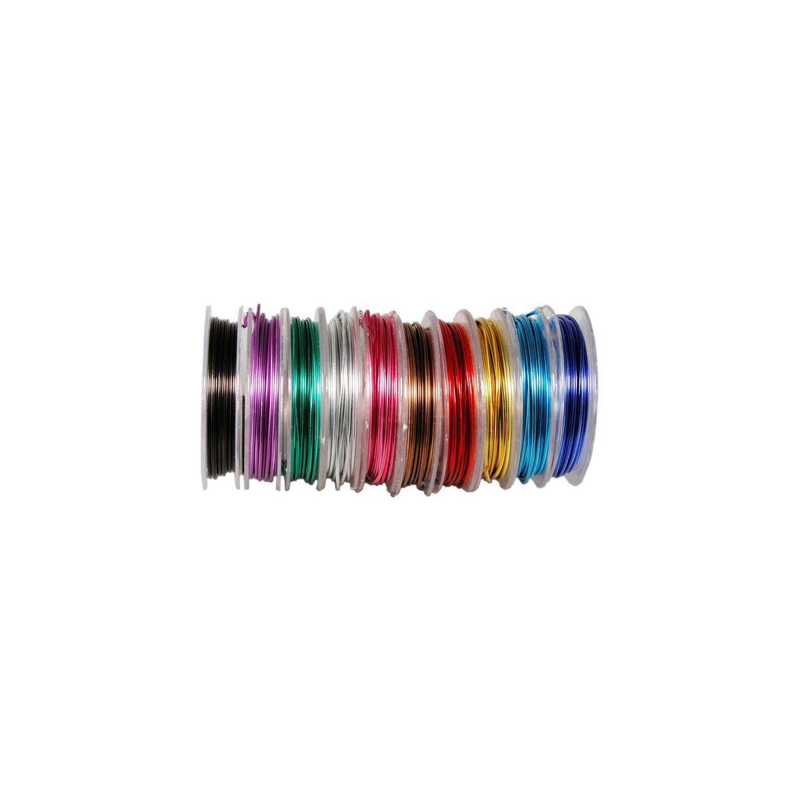 Aluminium wire 3mx10 colours