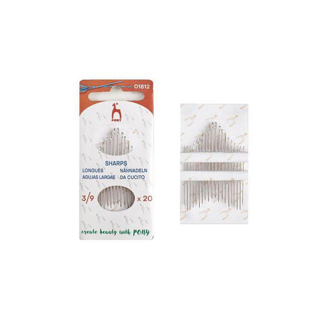 Sewing needles 3-9 long 20/pack