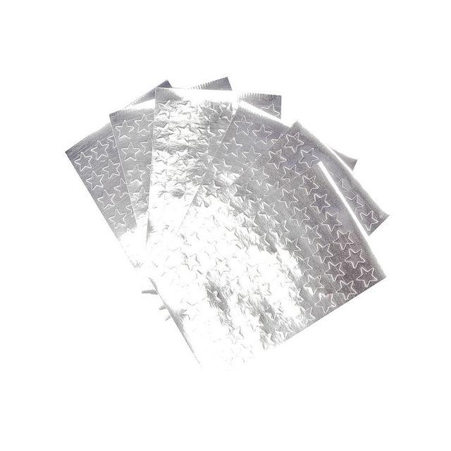 Stickers stars silver 13mm 288/pc