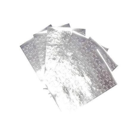 Stickers stars silver 13mm 288/pc