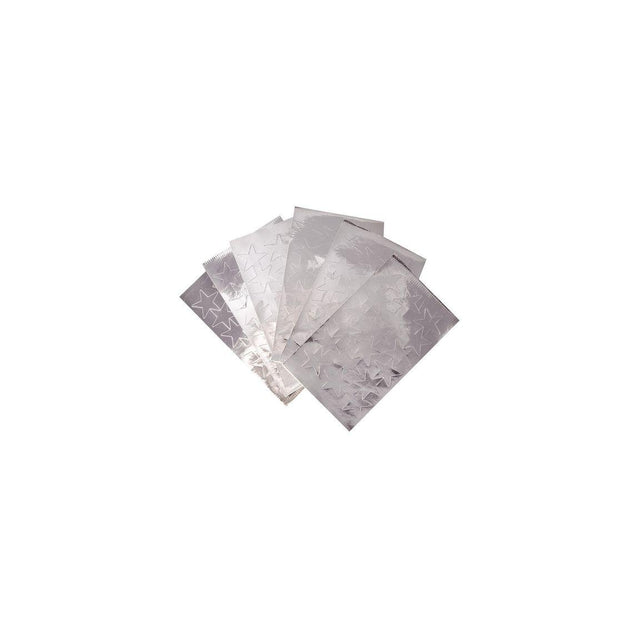Stickers stars silver 25mm 108/pc